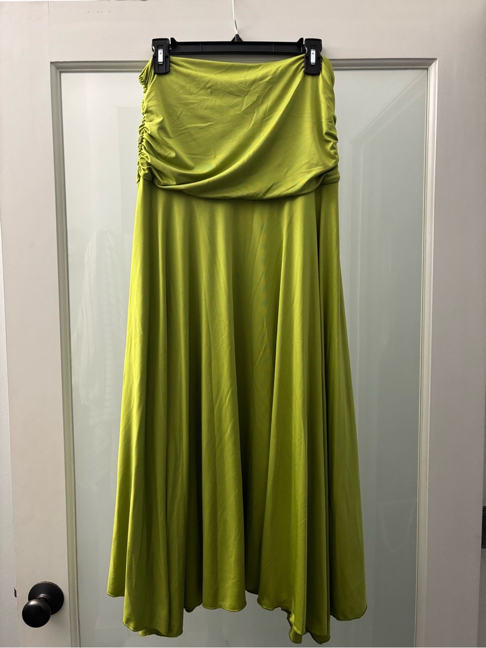 Peppermayo Liana Ruched Maxi Skirt - Green